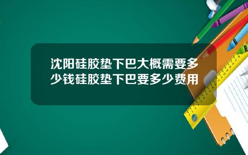 沈阳硅胶垫下巴大概需要多少钱硅胶垫下巴要多少费用