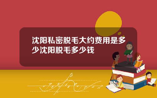 沈阳私密脱毛大约费用是多少沈阳脱毛多少钱
