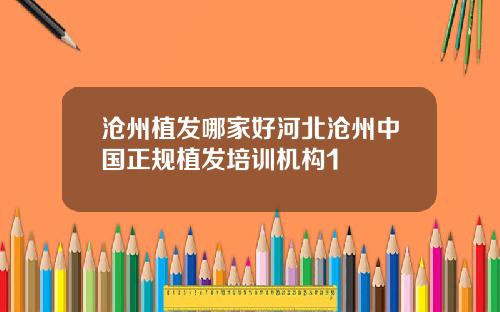 沧州植发哪家好河北沧州中国正规植发培训机构1