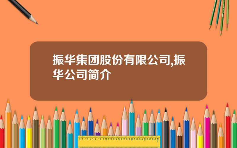 振华集团股份有限公司,振华公司简介