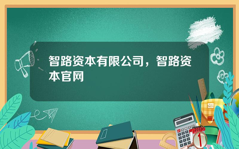 智路资本有限公司，智路资本官网